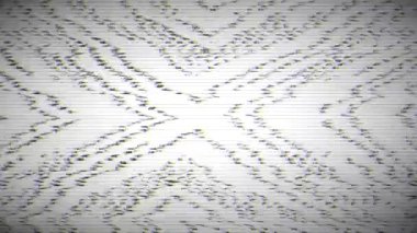 Sinyal hatası, analog TV pikseli, ses bozulması yok. Dijital parazit, soyut vhs sinyal taklidi. Kırık anten, obje etkisi.