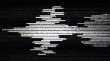 Monokrom. Sinyal hatası yok. Analog TV pikseli ses bozulması. Dijital parazit, soyut vhs sinyal taklidi. Kırık anten, obje etkisi.