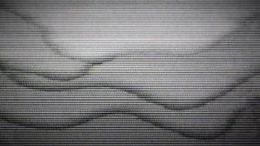Sinyal hatası, analog TV pikseli, ses bozulması yok. Dijital parazit, soyut vhs sinyal taklidi. Kırık anten, obje etkisi.