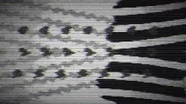 Δεν Σήμα Δυσλειτουργία Αναλογική Τηλεόραση Pixel Παραμόρφωση Του Θορύβου Ψηφιακή — Αρχείο Βίντεο