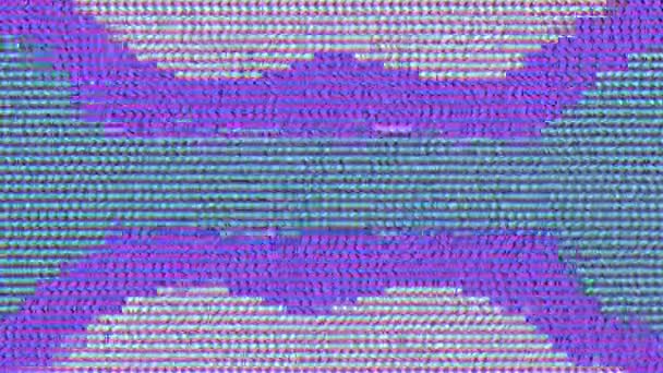 Glitch Δεν Τρεμοπαίζει Σήμα Αναλογική Τηλεόραση Pixel Παραμόρφωση Του Θορύβου — Αρχείο Βίντεο
