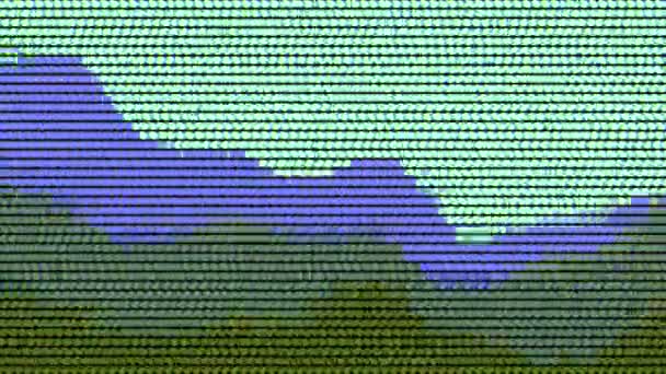 Glitch Geen Signaal Flikkering Analoge Pixel Ruisvervorming Digitale Interferentie Abstracte — Stockvideo