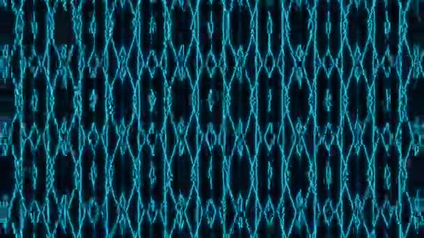 Multi Colorido Cyber Punk Geométrico Pixel Ruído Dinâmico Psicodélico Cintilante — Vídeo de Stock