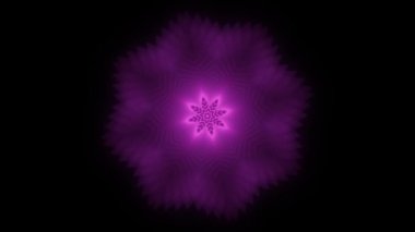 Soyut dinamik geometrik çizgiler modern dijital neon perspektif tüneli, teknoloji konsepti, gelecekçi çokgen tünel fraktal element arka planı.