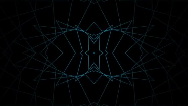 Geometrické Futuristické Moderní Dynamické Pozadí Linie Kruhy Digitální Průtok Pixelů — Stock video