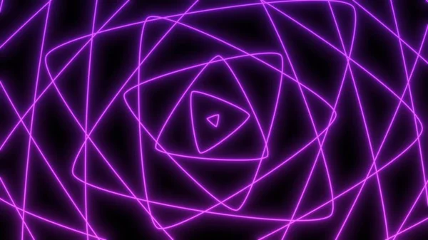 Неонова Геометрія Абстрактний Лінійний Тунель Творчий Неоновий Науково Фантастичний Голографічний — стокове фото