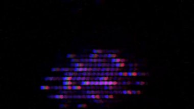 Soyut arıza gürültü fütüristik dijital model, elektrik enerji patlaması konsepti, neon öncü ışık hareketi arkaplan.