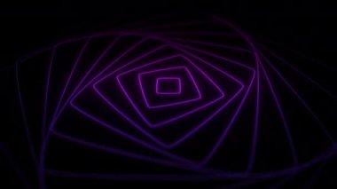 Soyut girdap çizgisi geometrik sanat, dinamik fütüristik arka plan, neon ışıklı şekilli modern tünel.