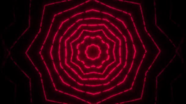 Ornement Géométrique Mandala Motif Fantaisie Fractale Fond Kaléidoscope Abstrait — Video