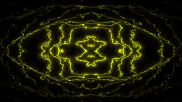 Patrón Mandala Geométrico Ornamental Fondo Fractal Fantasía Caleidoscopio Abstracto — Vídeo de stock