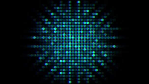 故障噪声未来数字模式 电能爆炸概念 霓虹灯引导的光运动背景 — 图库视频影像