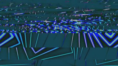 Yaratıcı proje için 3D soyut hata efekti dinamik siber punk sanat pikseli ses bozulması. 