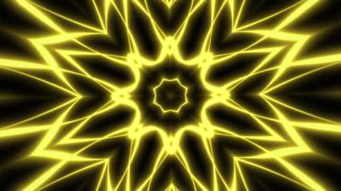 Hipnotik süs çiçeği şekilli bilim kurgu moda holografik arka planı. Bilgisayar tarafından oluşturulan görüntüler. 