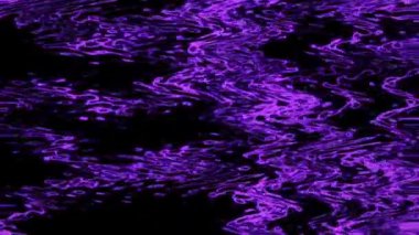 Optik geometrik efekt eğri çizgi soyut şekil neon parlaklık dinamik elementi. Kaotik dalga hareket arkaplanı.