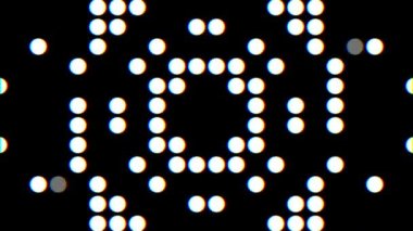 Hipnotik dinamik fütürist, parlak siyah beyaz arka plan. Disko dönüşümleri noktalar. 