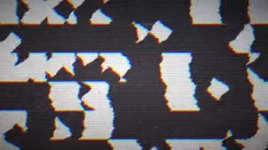 Arızalı monokrom kötü televizyon engelleyicileri, eski TV efektleri. Soyut geleceksel arkaplan. 