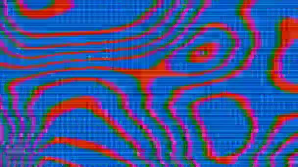 Linee Scintillanti Astratto Sfondo Futuristico Astrazione Geometrica Del Liquido Colori — Video Stock
