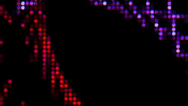 Transformieren Geometrischen Cyberpunk Disco 80Er Jahre Trendy Bit Abstrakten Hintergrund — Stockvideo