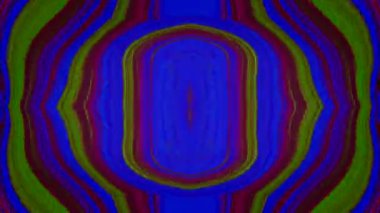 Geometrik Psikedelik Fütürist Işık Gezisi. Kusursuz bir arka plan. İnternet için sihirli tünel videosu, TV şovu.