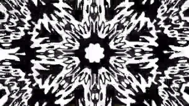 Kaleidoskop Abstrak Illusionary Surrealistic Trip Bersinar Abstraksi Tak Berujung Rekaman — Stok Video
