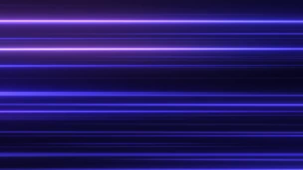 Eindeloze Dynamische Neon Bewegende Lijnen Fantastische Cyberpunk Retro Achtergrond Psychedelische — Stockvideo