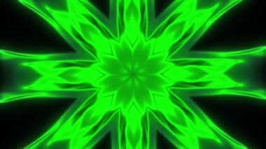 Renkli geometrik bilimkurgu moda kaleydoskopu. Hipnotik modern yaratıcı tünel.