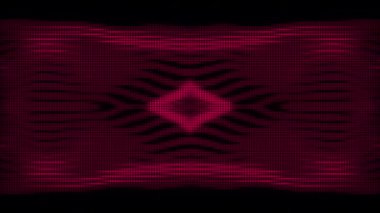 Psikedelik dinamik kozmik sonsuzluk yolculuğu, soyut fütüristik kaleydoskop. Fraktal geometrik hareket arkaplanı.