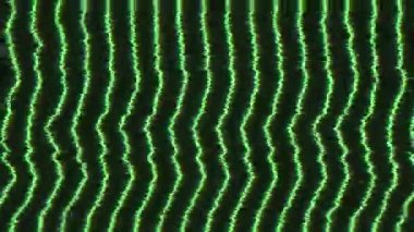 Çok renkli dalgalı yeşil çizgiler, psikedelik soyutlama, parazit gürültülü, zarif, ışıltılı arka plan. Trend projeleri için hasarlı bilgisayar taklidi. 