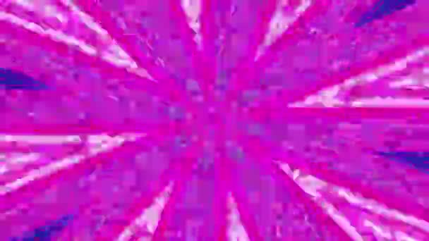 Geometryczna Surrealistyczna Substancja Wzorcowa Migająca Mandala Fantazji Hipnotyczne Wideo Tunelowe — Wideo stockowe