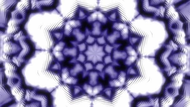 Kaleidoscope Pattern Geometrical Surrealistic Substance Flashing Fantasy Mandala Hypnotic Tunnel — Vídeo de stock
