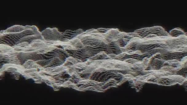 Абстрактное Цифровое Искусство Геометрические Современные Технологии Концепция Киберпанк Мира Презентации — стоковое видео