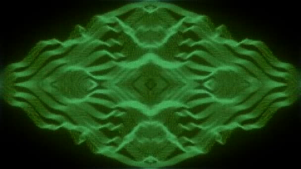 Psychodeliczna Dynamiczna Kosmiczna Podróż Nieskończoności Abstrakcyjny Futurystyczny Kalejdoskop Fraktalne Geometryczne — Wideo stockowe