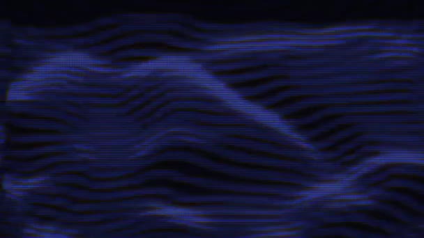 Fluxo Dados Abstrato Arte Digital Textura Movimento Geométrico Partículas Movimento — Vídeo de Stock