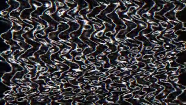 Srebrny Kolorowy Pływający Abstrakcyjny Futurystyczny Psychodeliczny Połyskujący Tło Kreatywna Grafika — Wideo stockowe