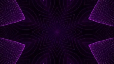 Kaleydoskop soyut fraktal çiçek meditasyonu psikedelik şekiller, garip fütüristik dönüşümler arka plan.