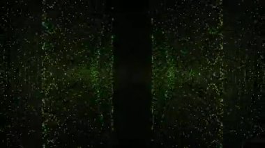 Soyut geometri tünel darbesi dijital evren, modern perspektif 3D portal, teknoloji iş hareketi tasarımı için neon parıltı sanat.