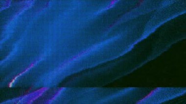 Yazılım soyut görüntüler üretti, yanardöner bozuk video fx. Siber punk stili. 