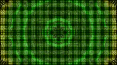 Patern Geometrik Gerçeküstü Madde. Parlak fantezi mandala. Farklı kullanım için hipnotik tünel videosu. 
