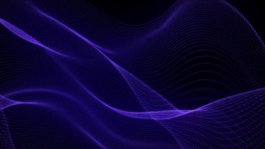 Sıvı soyut dinamik yaratıcı arka plan. Dalgalı 3d dijital sanat, modern tasarım projesi için geometrik şekil. 