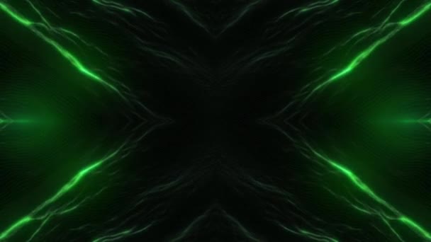 無限への宇宙旅行 サイケデリックな抽象トンネル ネオン輝く光線 未来的なラインアートのテクスチャ — ストック動画