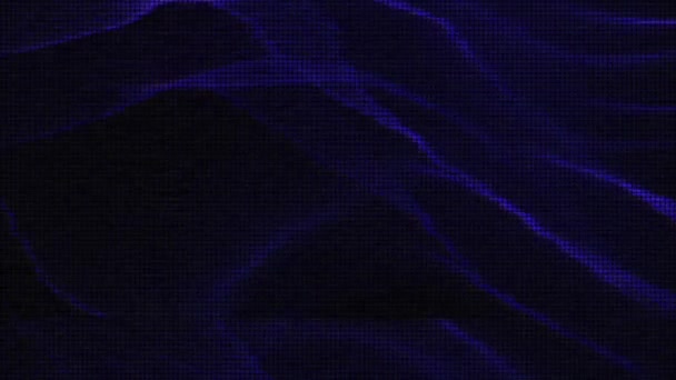 Преобразование Пикселизированного Эффекта Глюка Цифрового Искусства Научно Фантастический Психоделический Мерцающий — стоковое видео