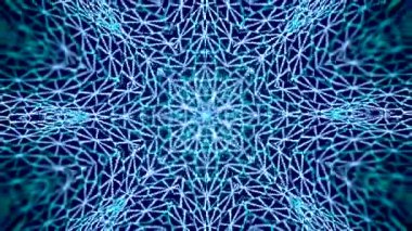 Kaleidoscope Pattern Geometrical Surrealistic Substance. Flashing fantasy mandala. Hypnotic psychedelic video for different usage. 