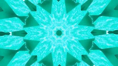Kaleidoscope Pattern Geometrical Surrealistic Substance. Flashing fantasy mandala. Hypnotic psychedelic video for different usage. 
