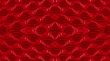 Neon glowing hypnotic ornamental fractal shapes sci-fi fashion holographic background. Computer generated scene. 