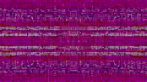 多色迷幻抽象 干扰嘈杂典雅闪耀的背景 被损坏的Gpu对趋势项目的模仿 — 图库视频影像