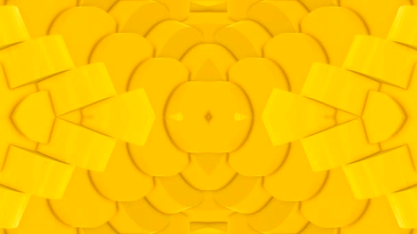 Абстрактное Геометрическое Искусство Желтый Динамический Футуристический Фон Современное Искусство Цифровое — стоковое видео