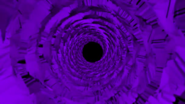 Abstract Motion Dynamic Creative Background Smooth Digital Art Cosmic Purple — Video Stock