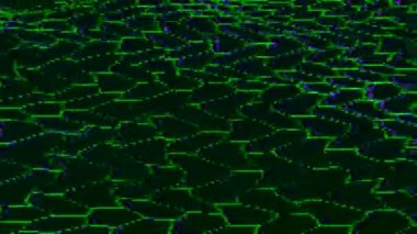 Çok renkli psikedelik soyutlama, parazit gürültülü, zarif, ışıltılı arka plan. Trend projeler için hasarlı GPU taklidi. 