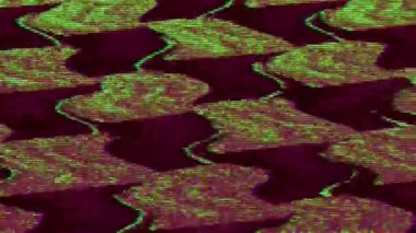 Çok renkli psikedelik soyutlama, parazit gürültülü, zarif, ışıltılı arka plan. Trend projeler için hasarlı GPU taklidi. 