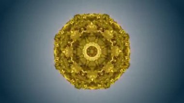 Kaleidoscopic meditation fractal mandala background. Surreal ornament, trendy creative 3d artistic background.